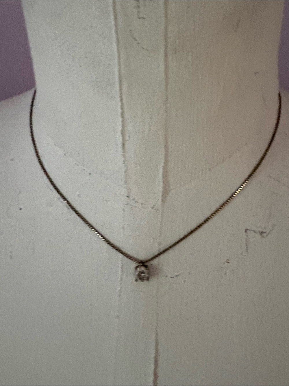 Vintage Swarovski Silver Crystal Pendant Necklace